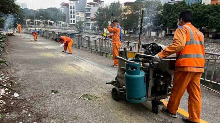 Hanoi pilots separate cycle lane to reduce environmental pollution